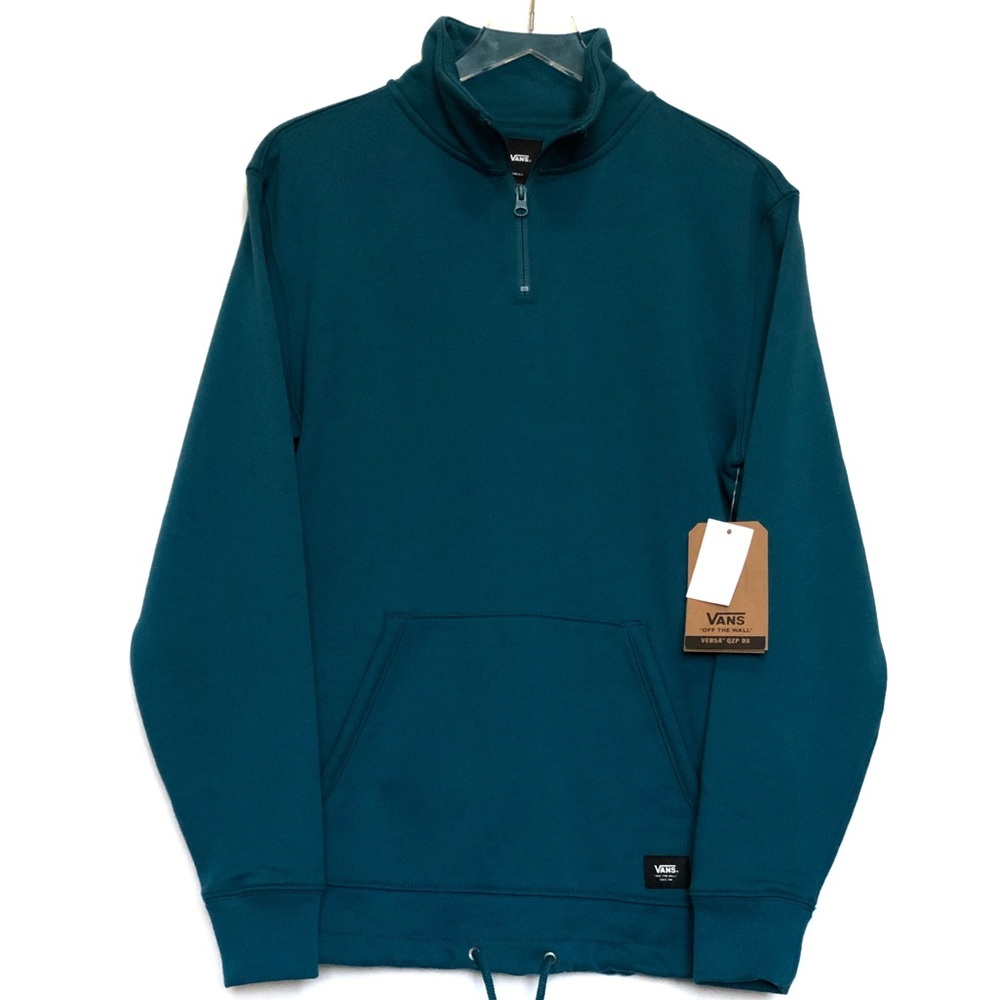 NWT Vans Teal Quarter Zip Sweatshirt